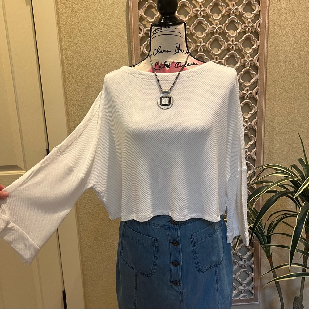 NWT BB Dakota by Steve Madden Cute White Women's Top